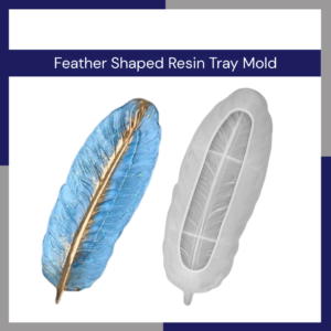 Feather Shaped Resin Tray Mold