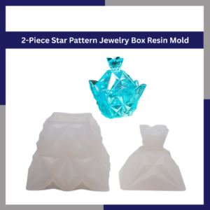 2-Piece Star Pattern Jewelry Box Resin Mold