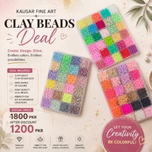 3-Box Multicolor Polymer Clay Beads Set for DIY Jewelry Making